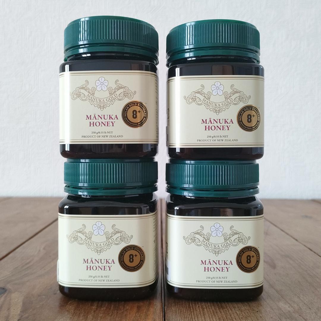 マヌカハニー マヌカゴールド（MGS8+ / MGO200+）250g 4点