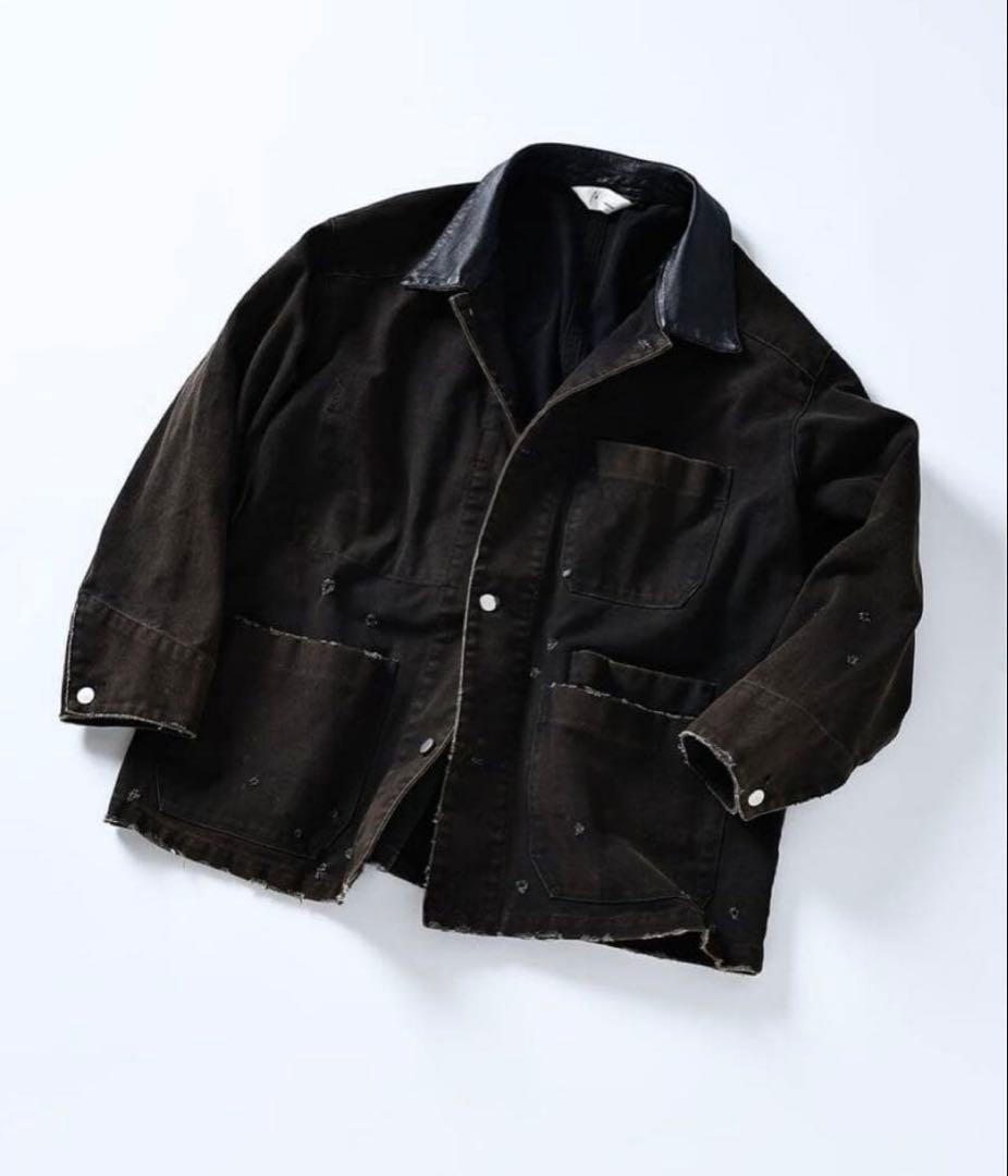ANCELLM WISM 25AW DUCK COVERALL JACKET 黒
