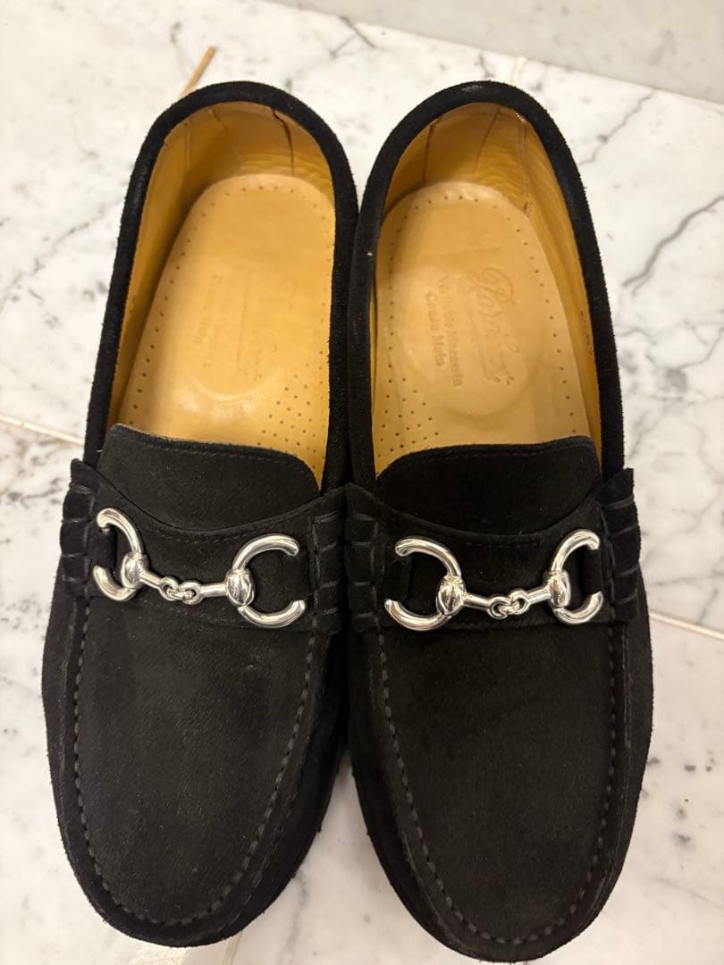 Paraboot パラブーツ ローファー 黒 スエードラグソール 5 1/2