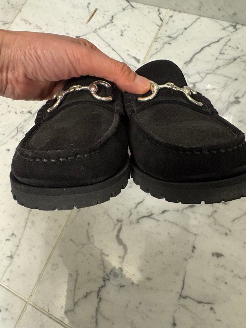 Paraboot パラブーツ ローファー 黒 スエードラグソール 5 1/2