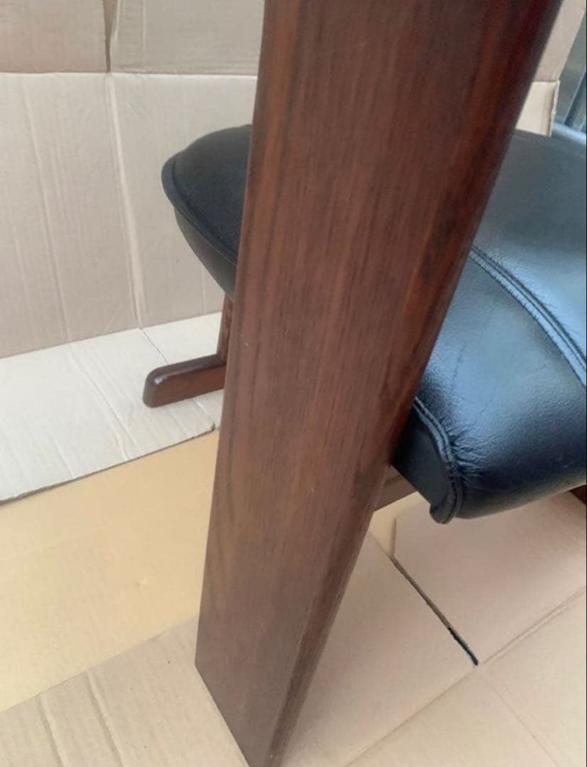 ①NAGANO 本革 ダイニングチェア アームチェア