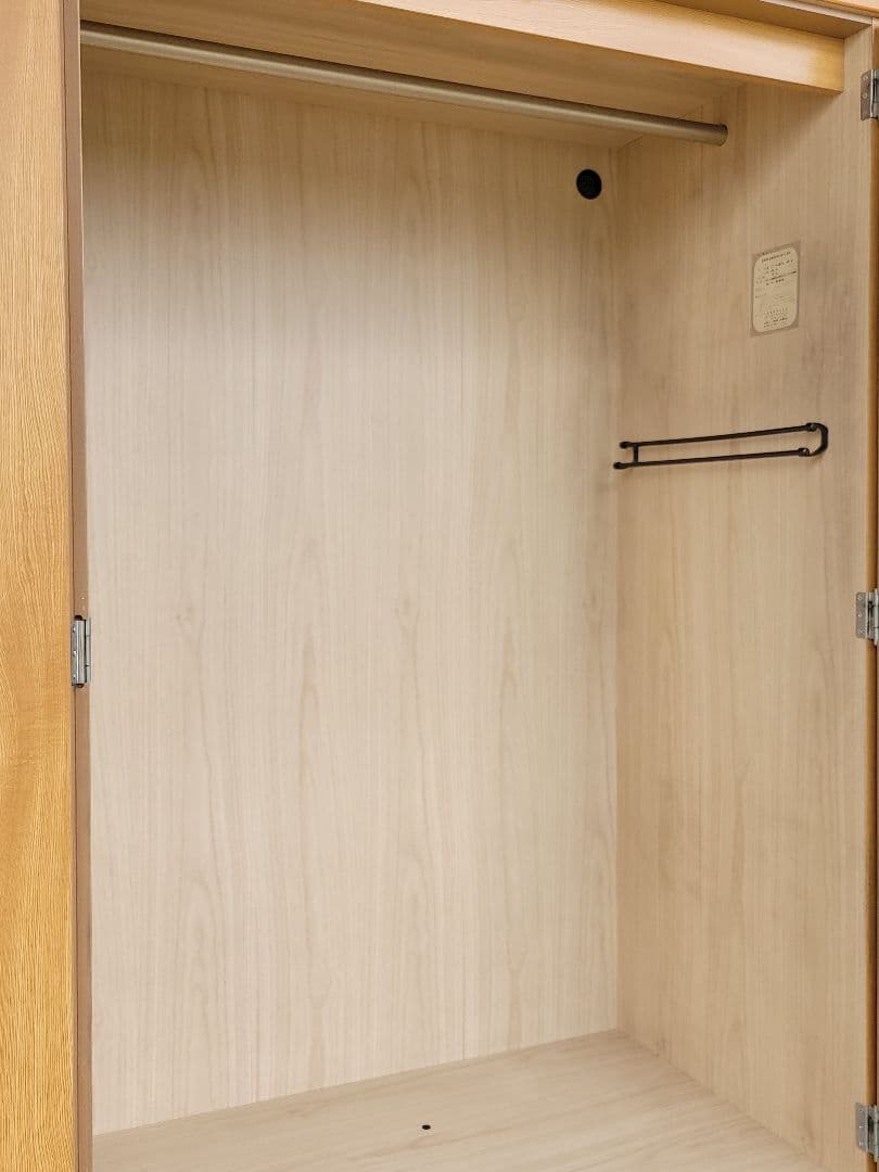 引き取り限定！ワードローブ クローゼット ハンガーラック 鏡付き 高さ175cm