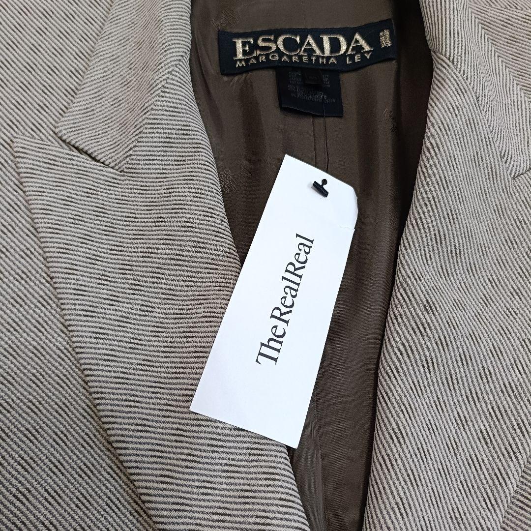 ESCADA ドイツ製 ヴィンテージ テーラードジャケット 金ボタン 40 L