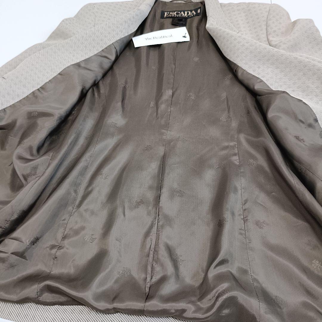 ESCADA ドイツ製 ヴィンテージ テーラードジャケット 金ボタン 40 L