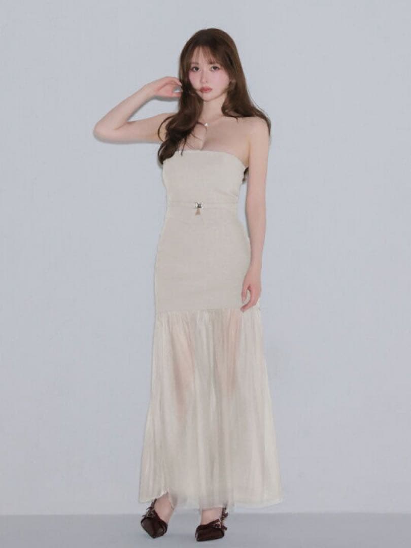 Sアイボリー　3489 ディアローブドフルールグロッシーAngelRキャバドレス