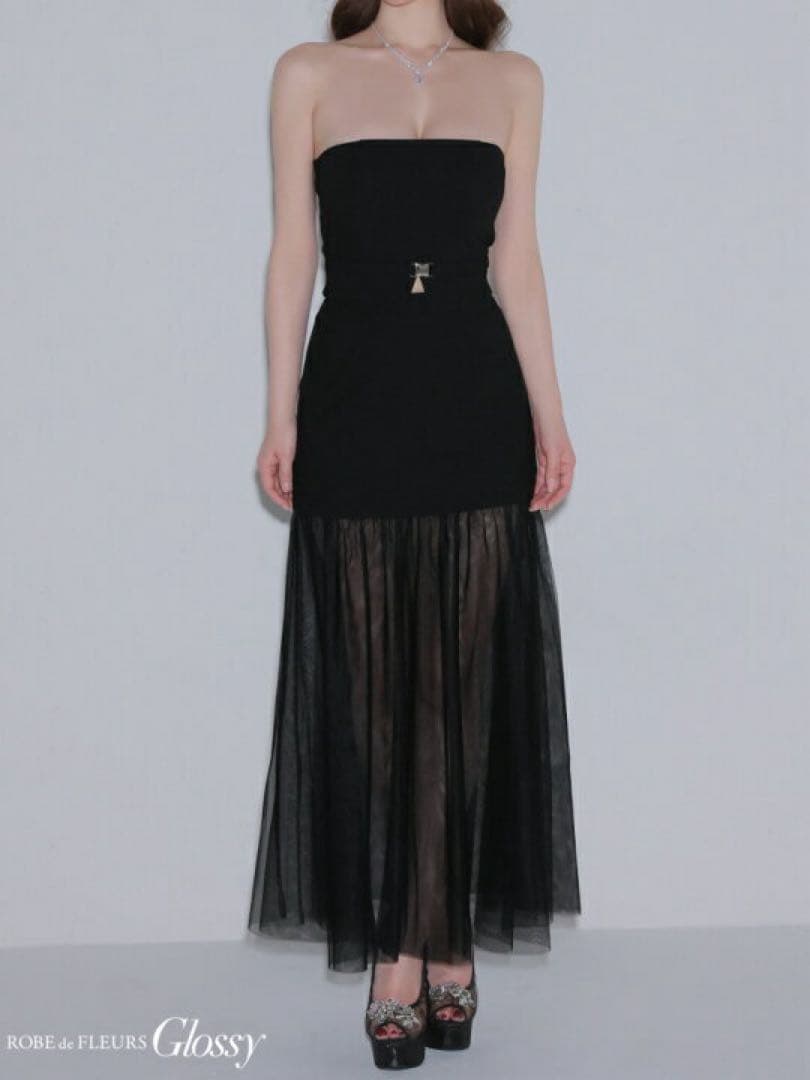 Sアイボリー　3489 ディアローブドフルールグロッシーAngelRキャバドレス