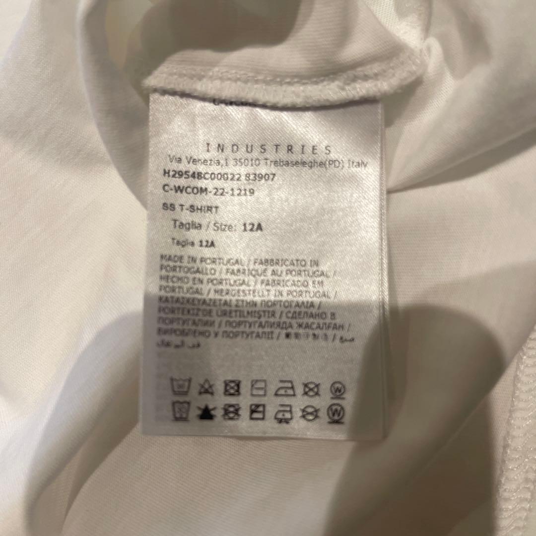 MONCLER ホワイト Tシャツ キッズ　 サイズ12A レディースS