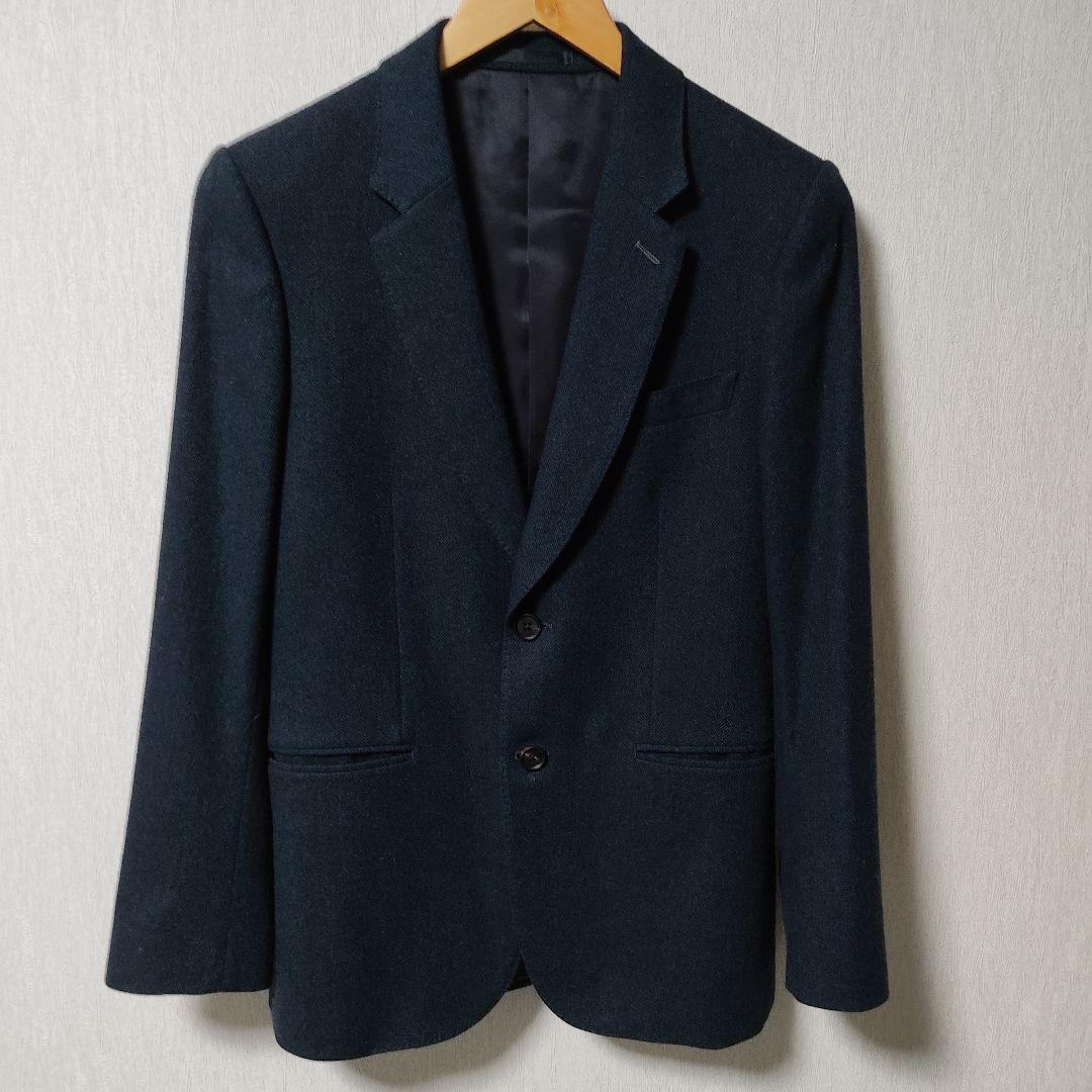 【現行】ポールスミス スーツ上下 セットアップ ヘリンボーン グリーン 緑