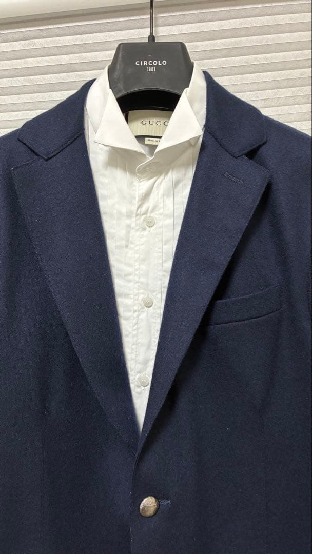 こうへい　美品　定番　eleventy ネイビー ジャケット　46