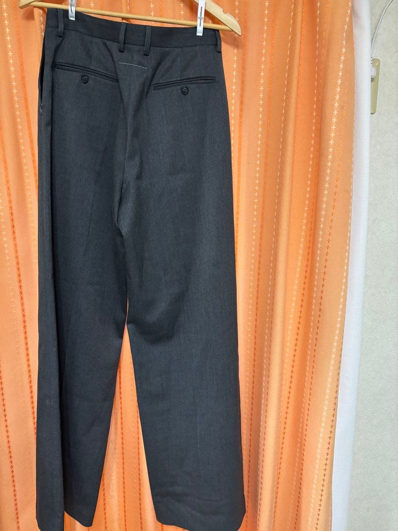 MM6 Maison Margiela グレー ハイウエスト テーラードパンツ