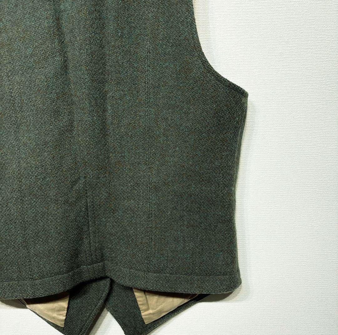 ナイジェルケーボン × ハリスツイード マロリーベスト 英国製 ウール 48