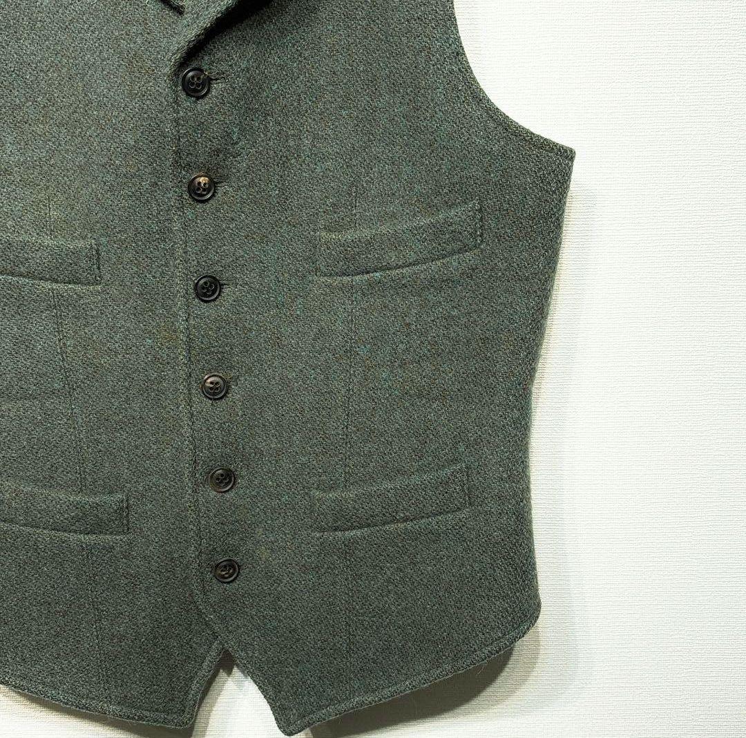 ナイジェルケーボン × ハリスツイード マロリーベスト 英国製 ウール 48
