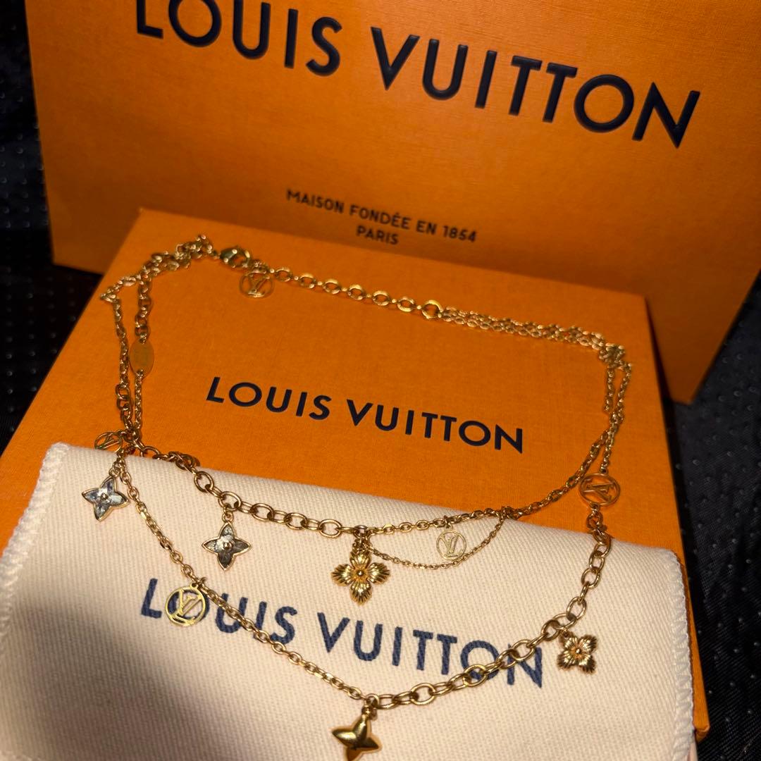 【正規品 即購入OK 】LOUIS VUITTON ゴールド　2連ネックレス
