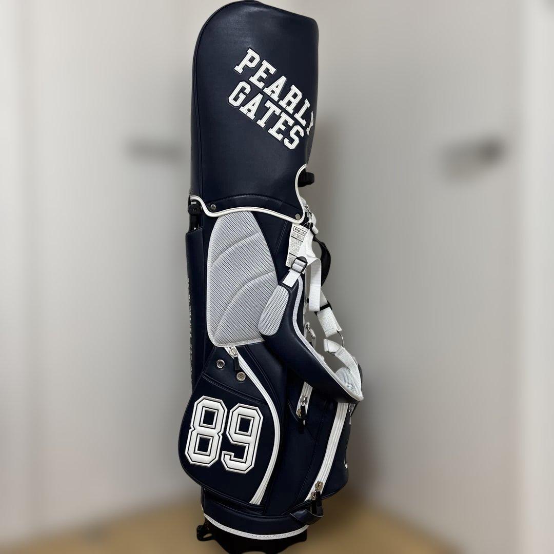 エンドリケリー　パーリーゲイツ　キャディーバッグ　ネイビーホワイト