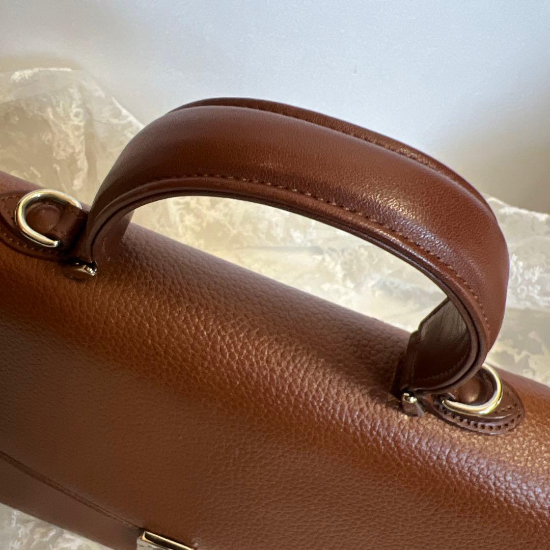 Burberry ブラウンレザー ショルダーバッグ オールドバーバリー2way