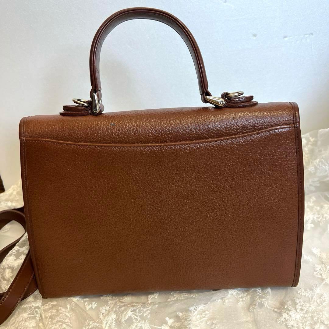 Burberry ブラウンレザー ショルダーバッグ オールドバーバリー2way
