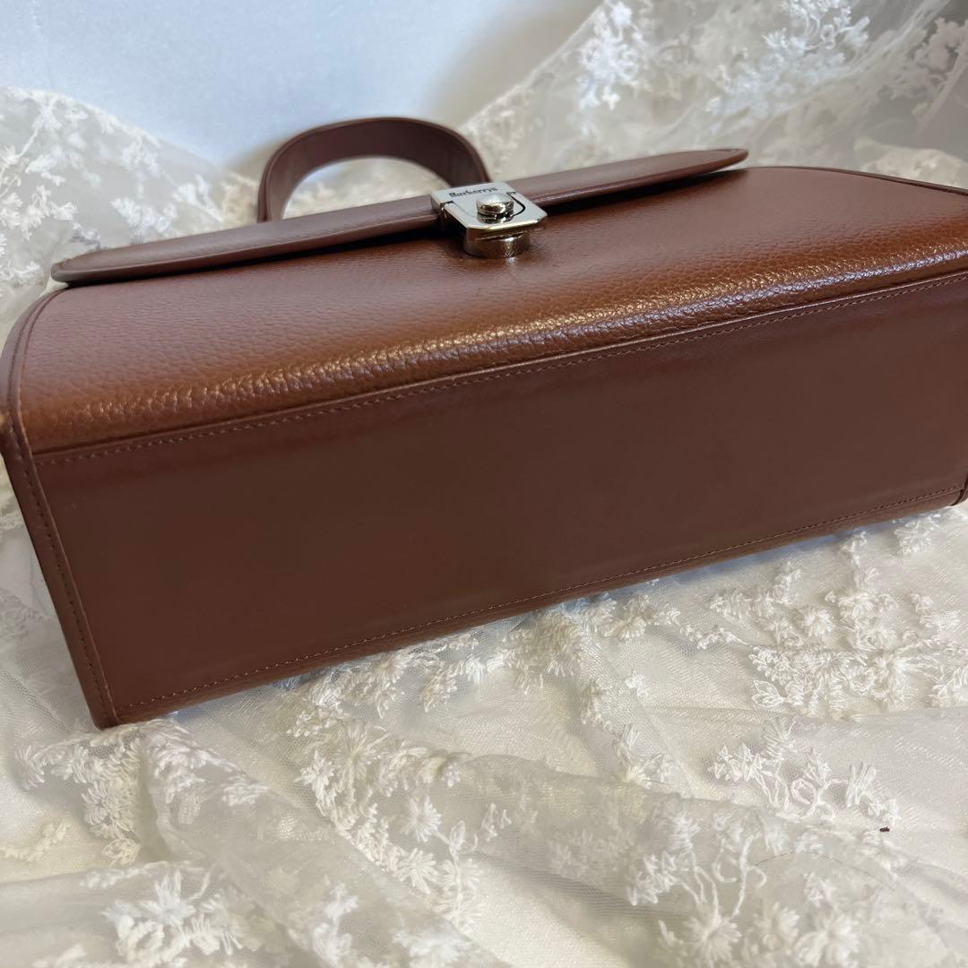 Burberry ブラウンレザー ショルダーバッグ オールドバーバリー2way