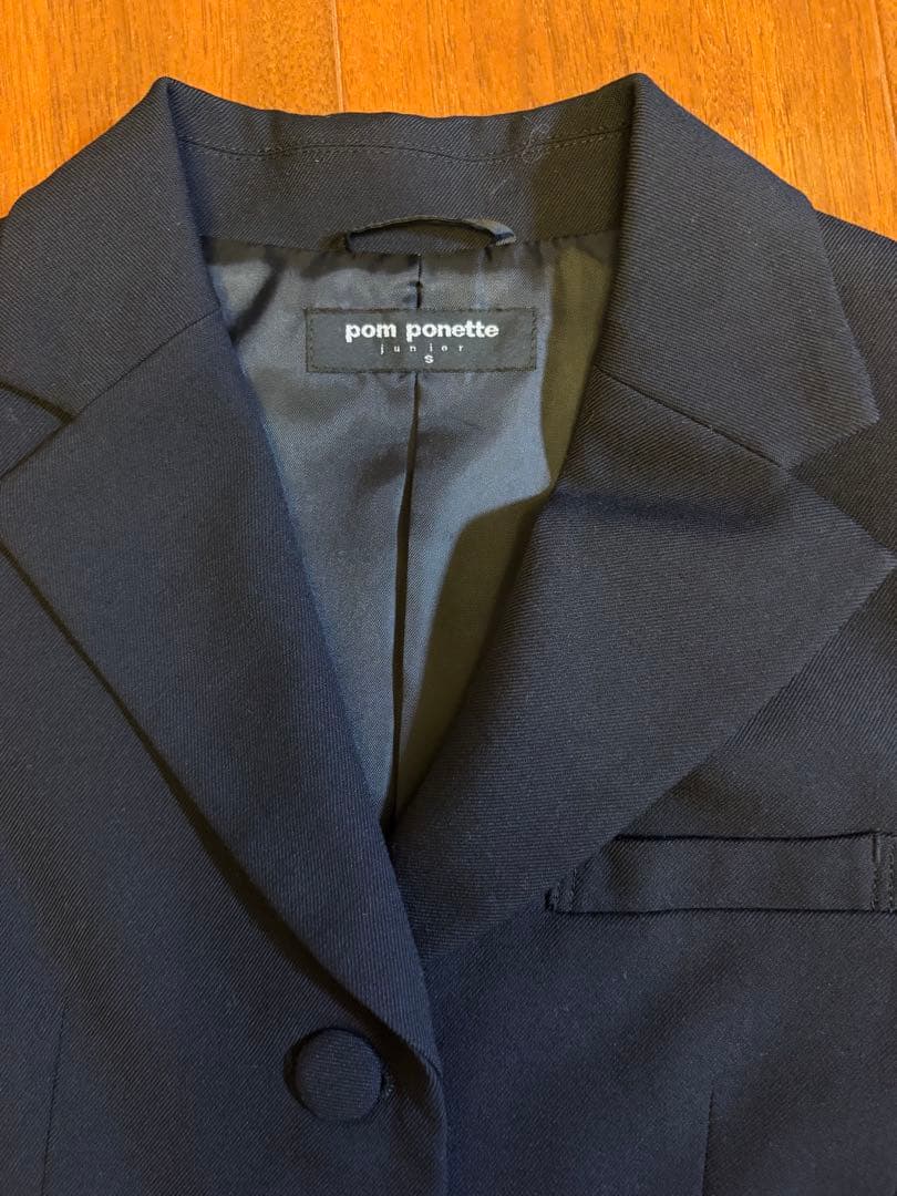 pom ponette ネイビー スーツセット