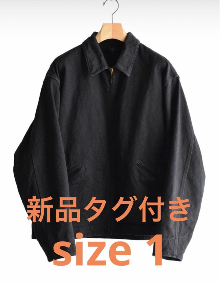 【comoli】26ss ブラックデニムジップショートジャケット サイズ1