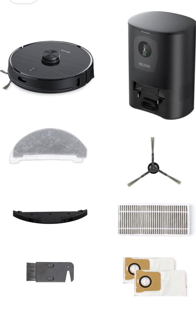 【新品】ロボット掃除機 3L自動ゴミ収集3-in-1吸引・掃除・水拭き