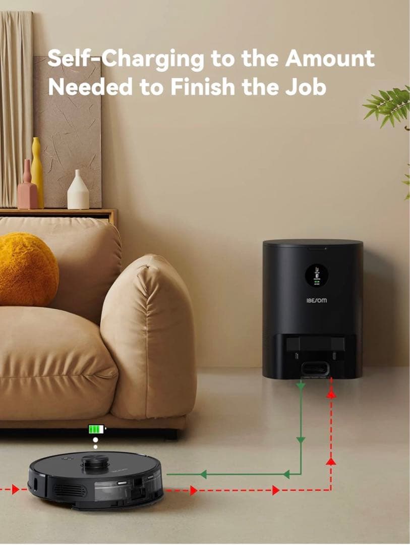 【新品】ロボット掃除機 3L自動ゴミ収集3-in-1吸引・掃除・水拭き