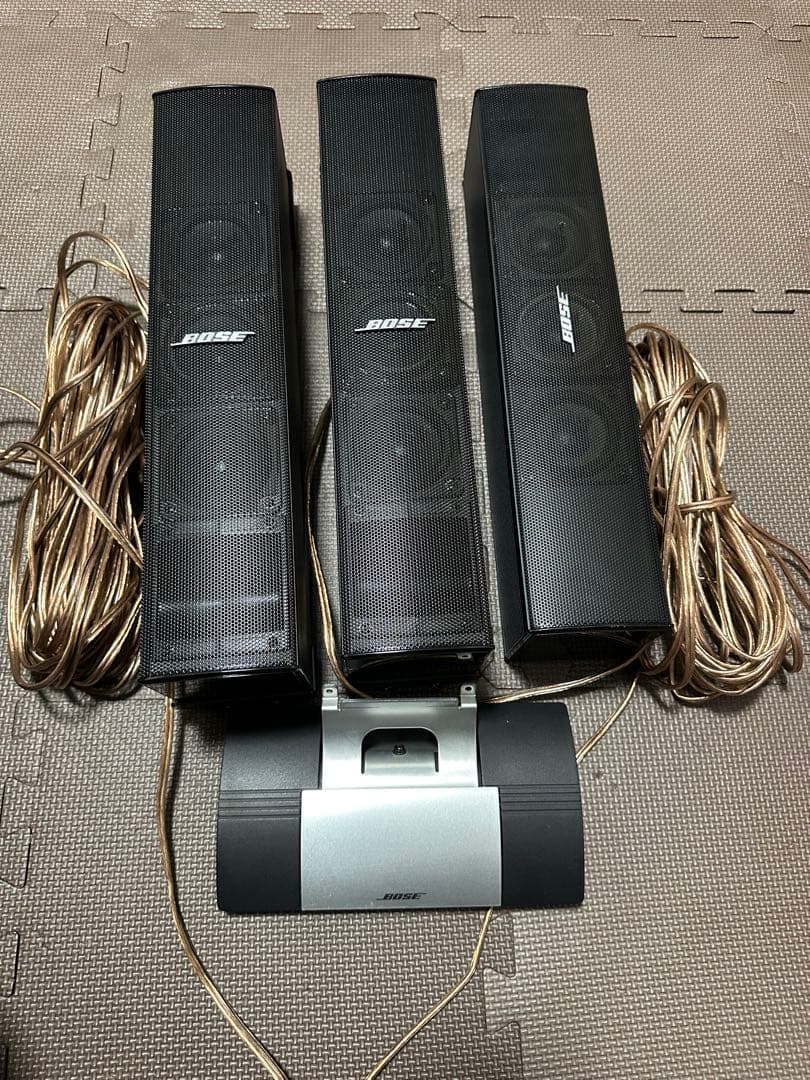 Bose 33wer 3本セット取り付けブラケット付属ケーブル 2本 20m