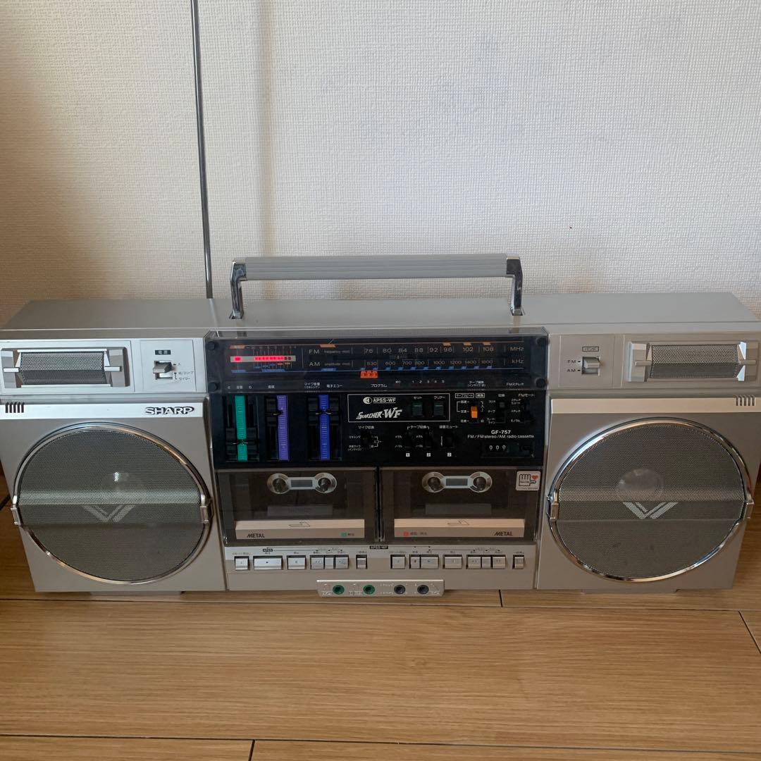 SHARP SEARCHER-WF GF-757 ラジカセ ダブルカセット