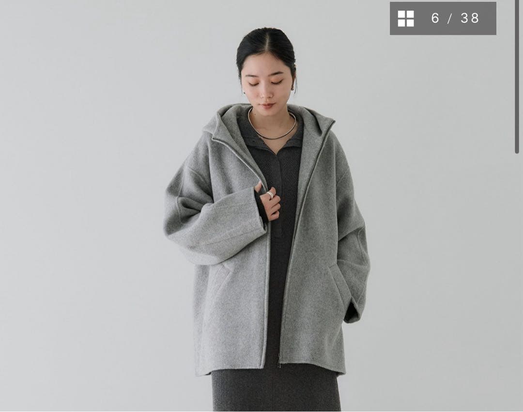 クルーレ　Crewre リバーフーデットミドルコート