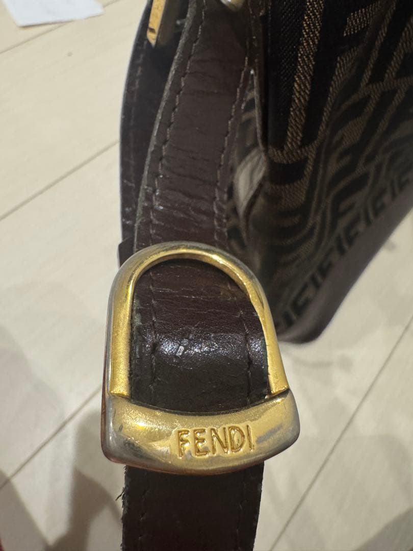 FENDI 巾着 ズッカ柄 ショルダーバッグ