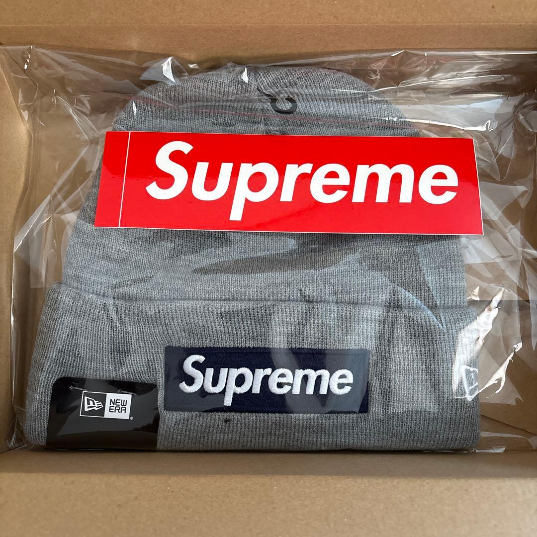 Supreme New Era Box Logo ヘザーグレー シュプリーム