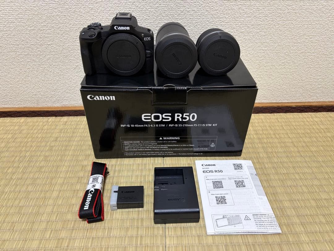 【新品】Canon EOS R50 デジタル一眼レフカメラ ダブルズームキット