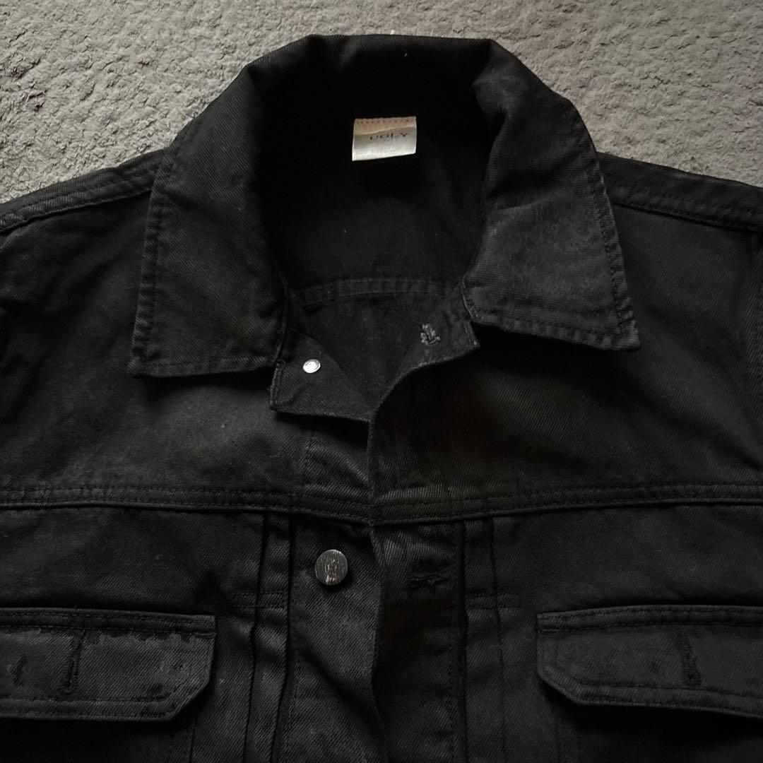 ジャケット・アウター archive coated denim jacket black