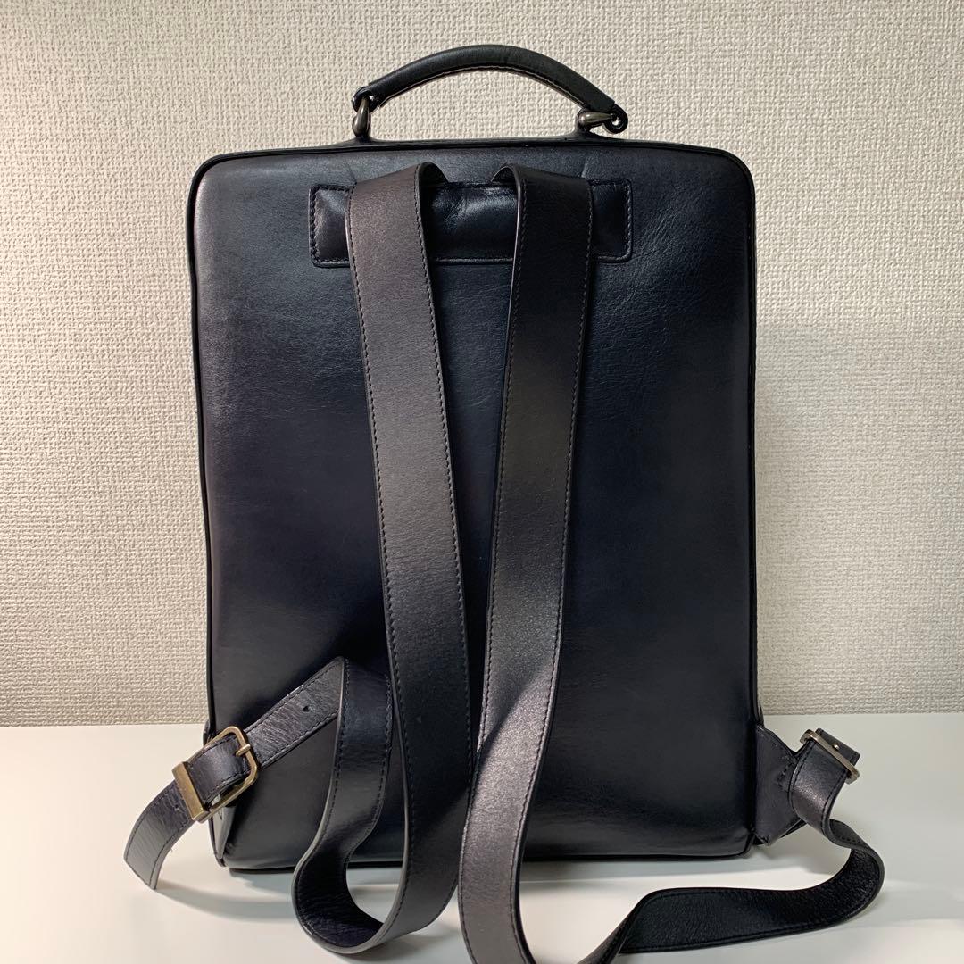 マザーハウス アンティークスクエアバックパック　アンティークブラック