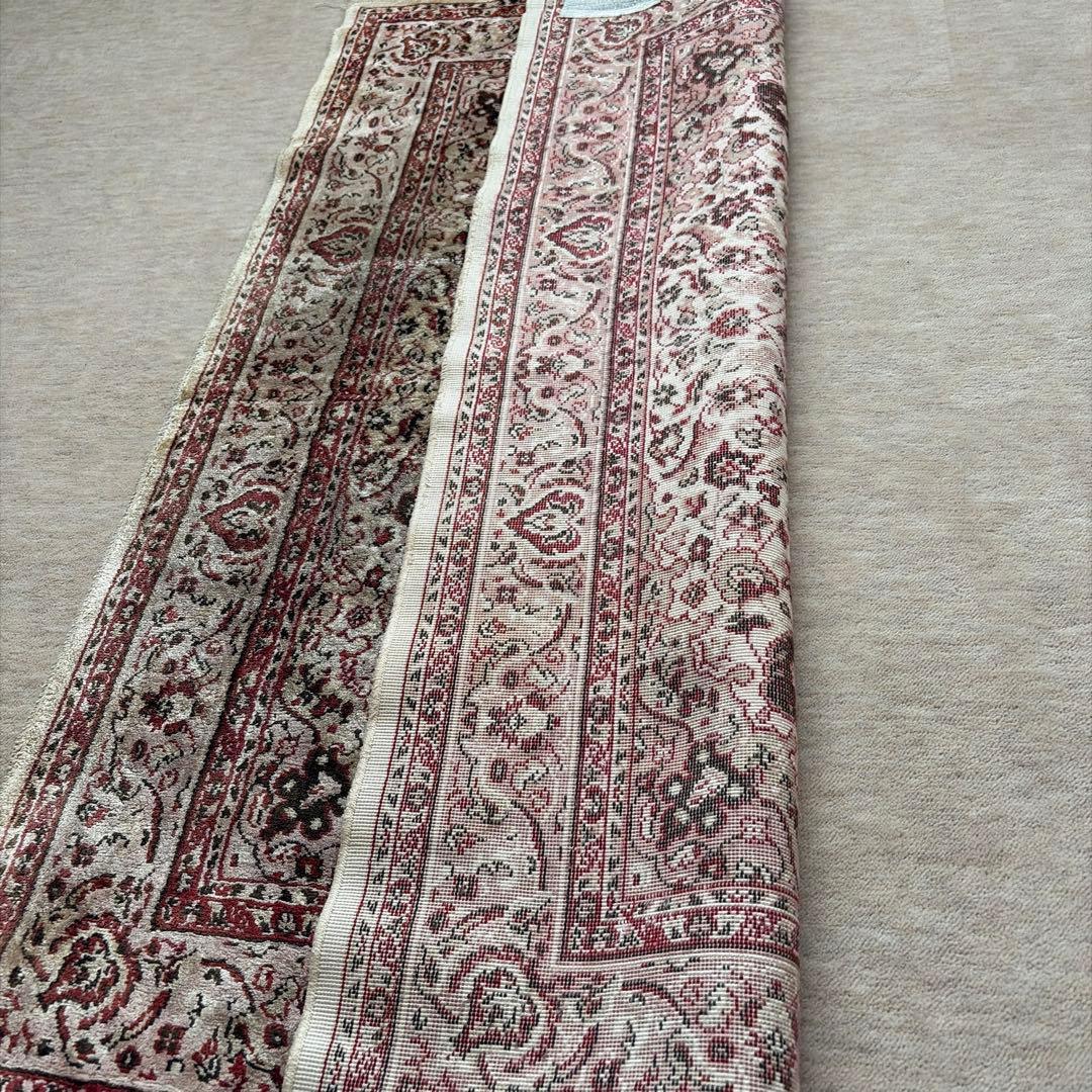 くぬ様 ビンテージシルクラグ★アンティークペルシャ絨毯