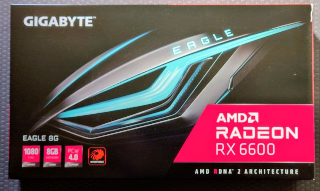 GIGABYTE EAGLE RX 6600 8GB　動作確認済