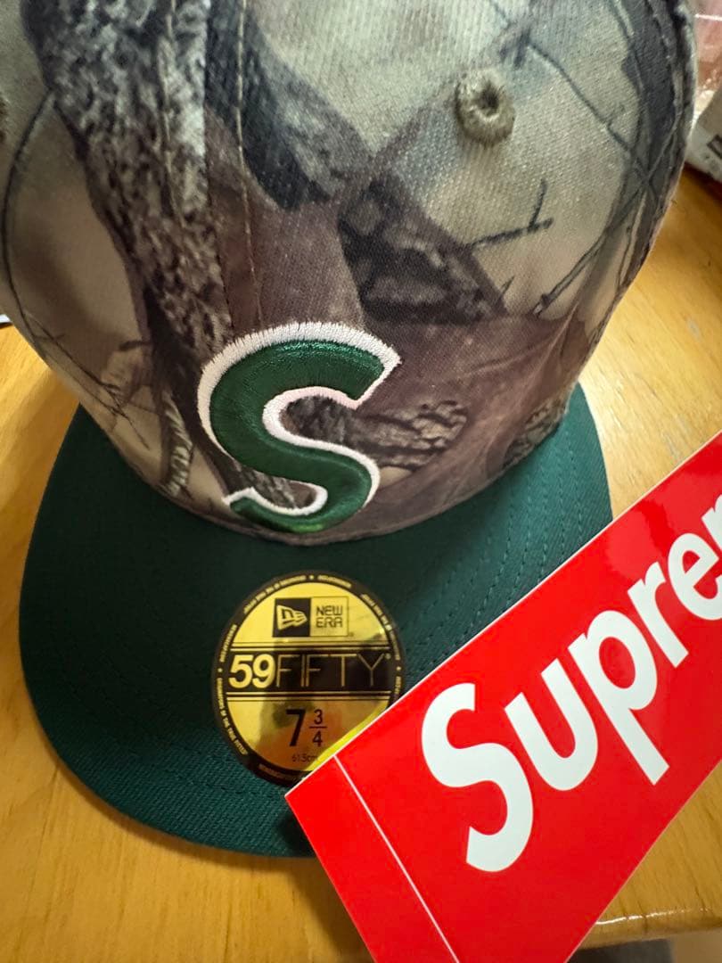 supreme迷彩キャップNEWERA 7 3/4