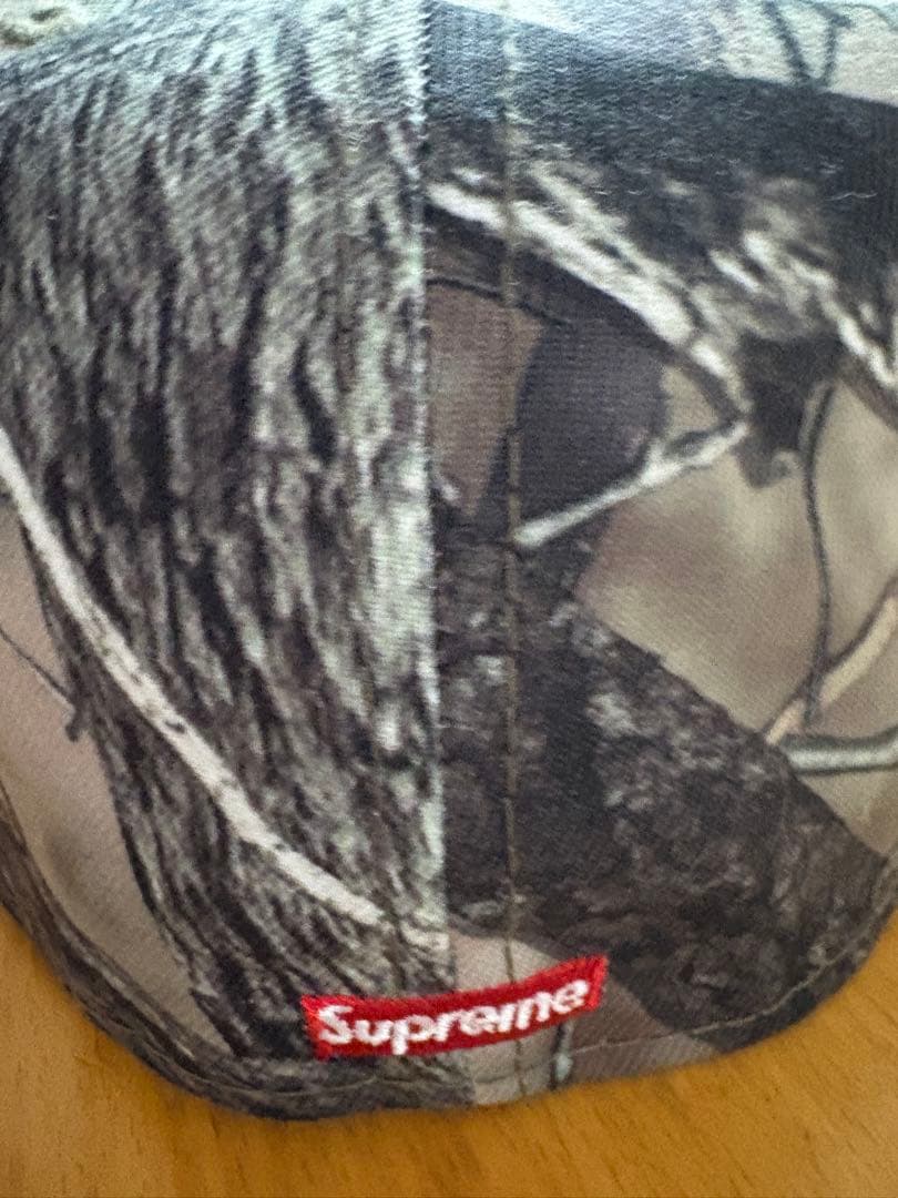 supreme迷彩キャップNEWERA 7 3/4