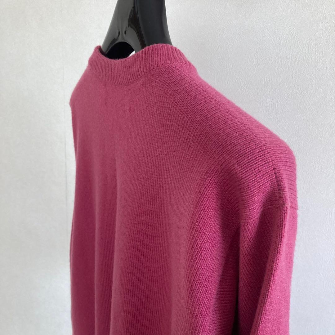 バランタイン BALLANTYNE カシミヤ100%ニットカーデ 42 ピンク系