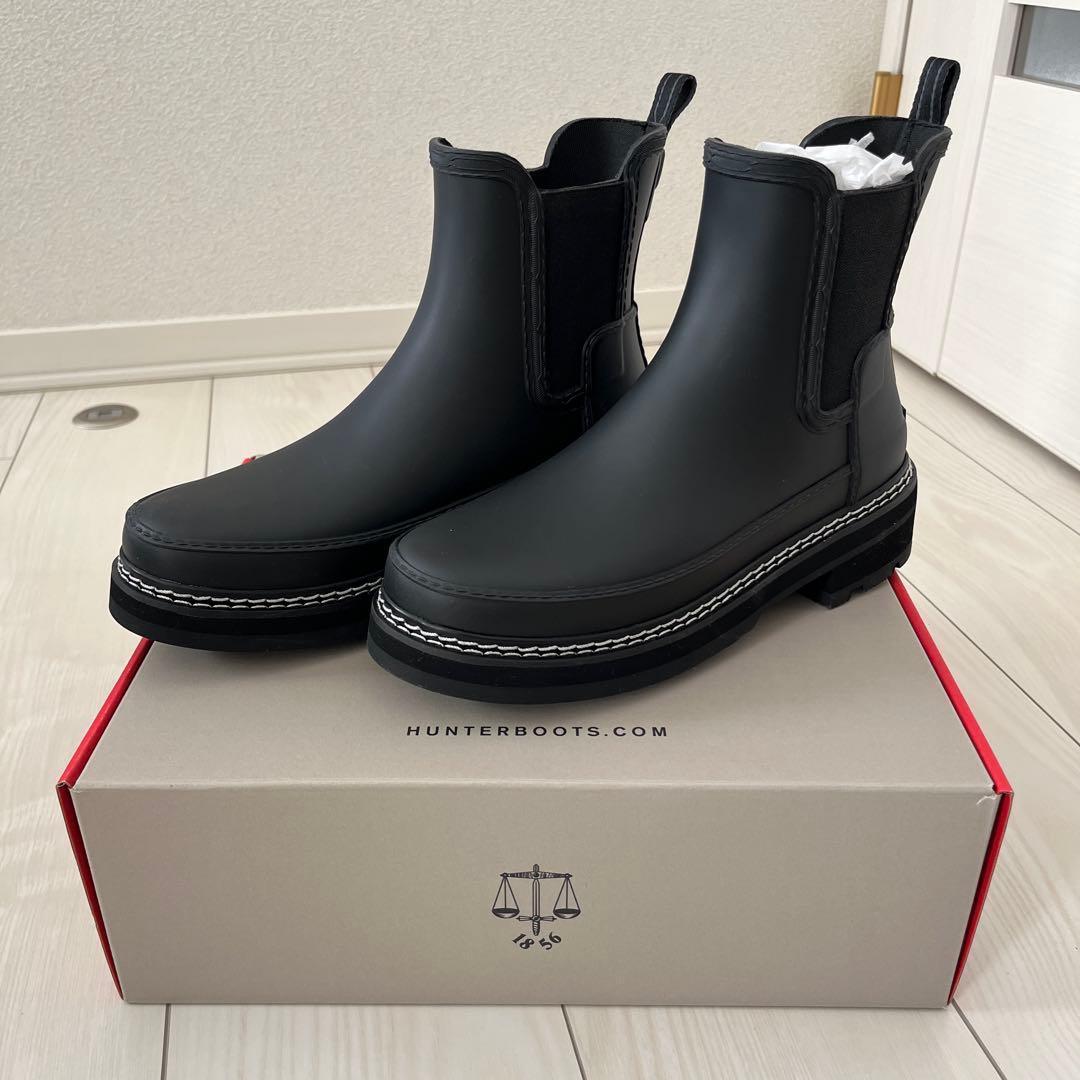 HUNTER チェルシーレインブーツ 24.0cm ブラック 【新品未使用品】