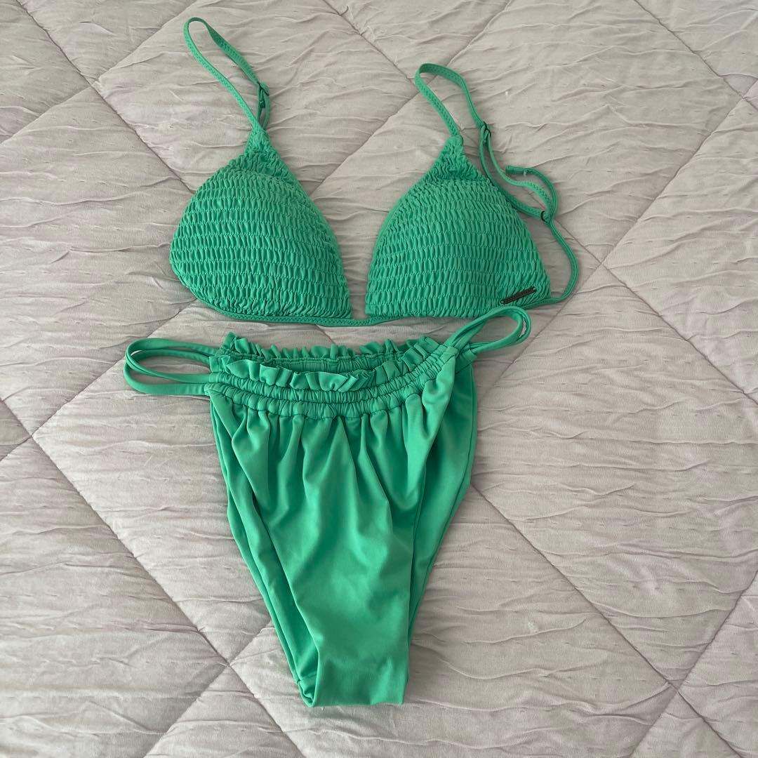 ALEXIA STAM ミントグリーン セパレート水着ビキニ