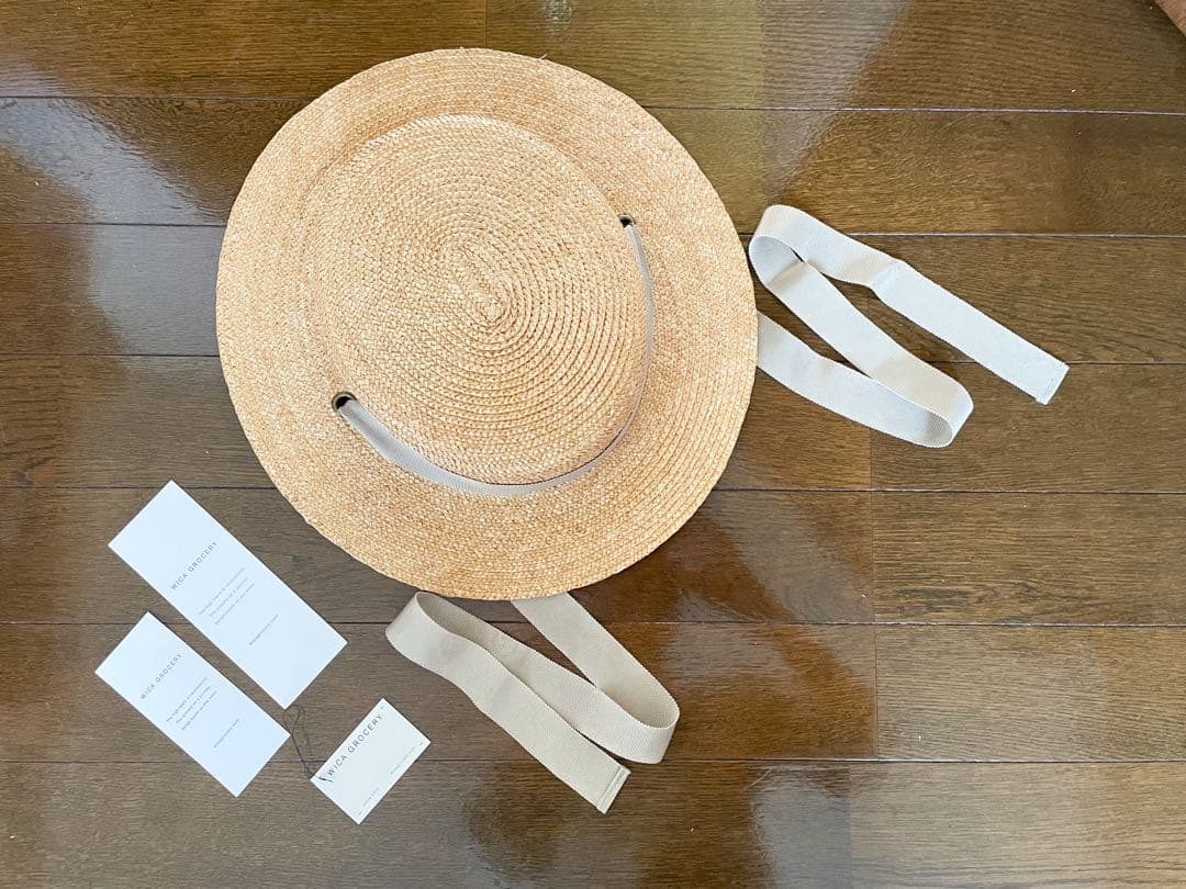 【Wさま】限定カラー wica grocery ウィカグロサリー 麦わら帽子