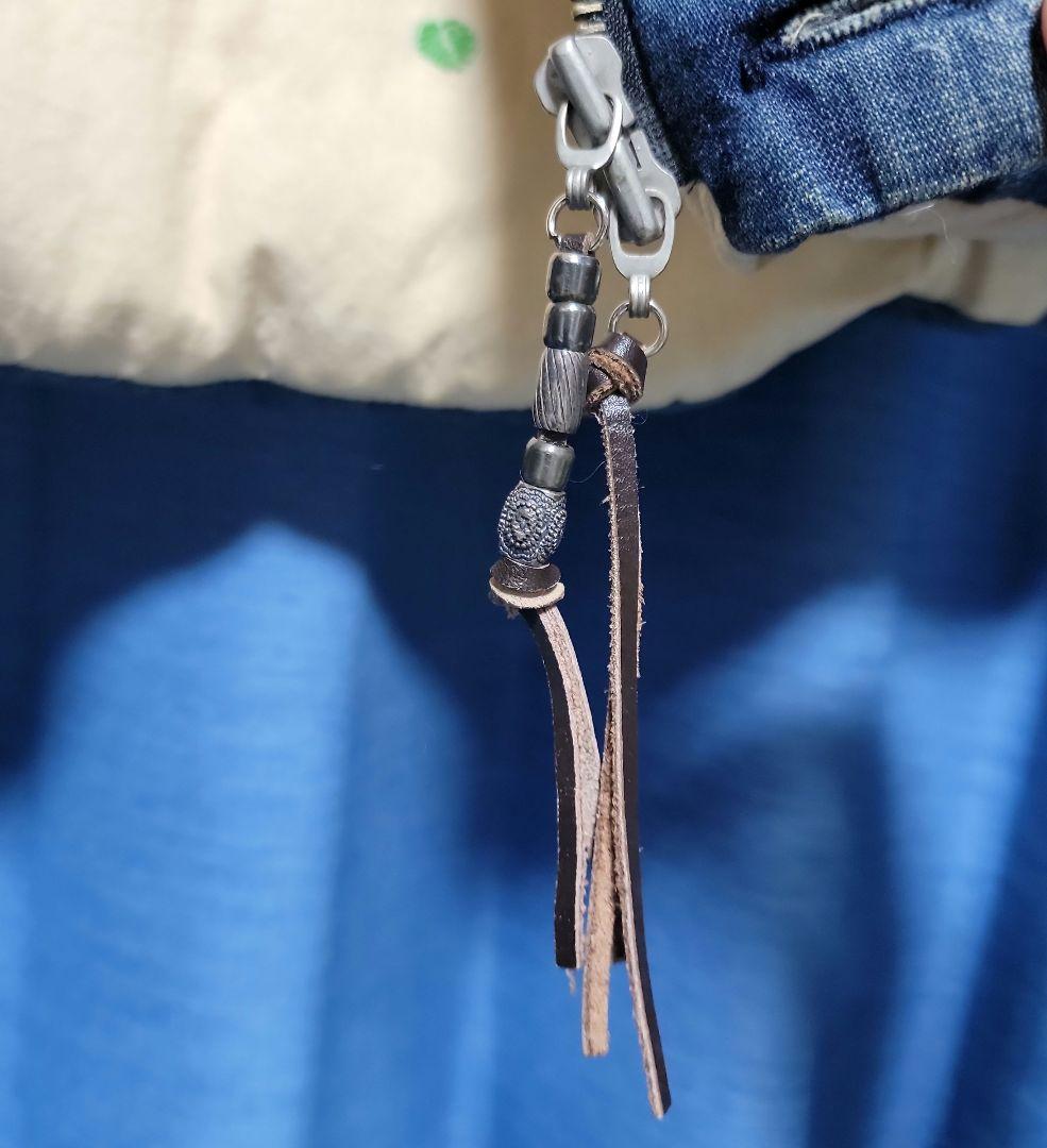 【美品】REMI RELIEF ダウンベスト デニム インディゴレザー L 希少