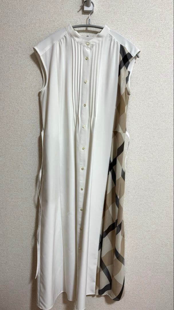 CRESTBRIDGE フレンチスリーブワンピース　ホワイトMサイズ