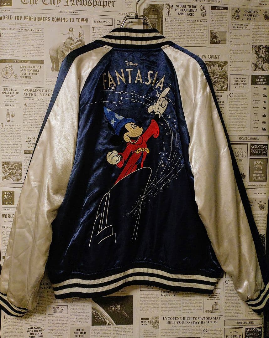【未使用】ディズニーファンタジア　ベルメゾン限定希少品　刺繍スカジャン