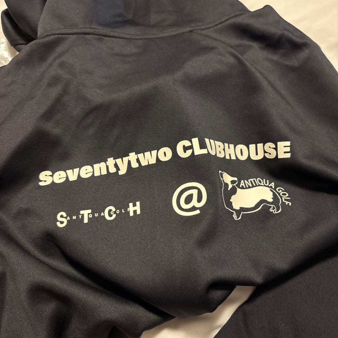 フード付きブラックベスト