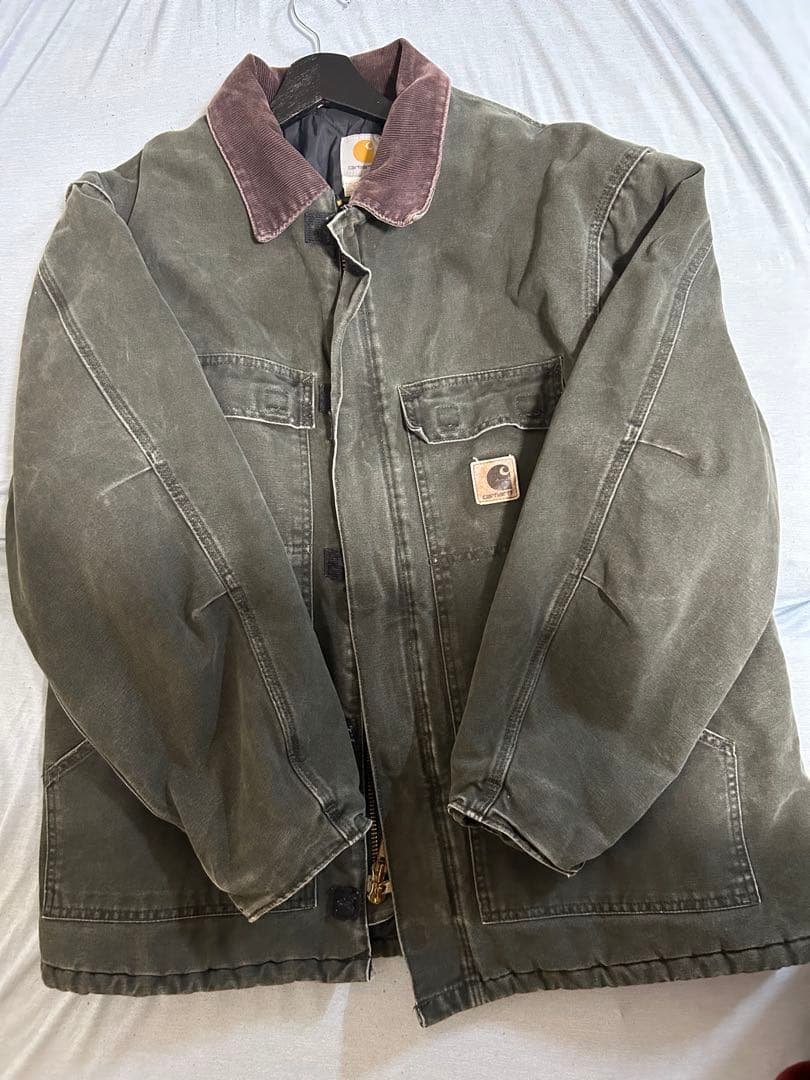 Carhartt トラディショナルコート C26MOSコーデュロイ襟（茶）