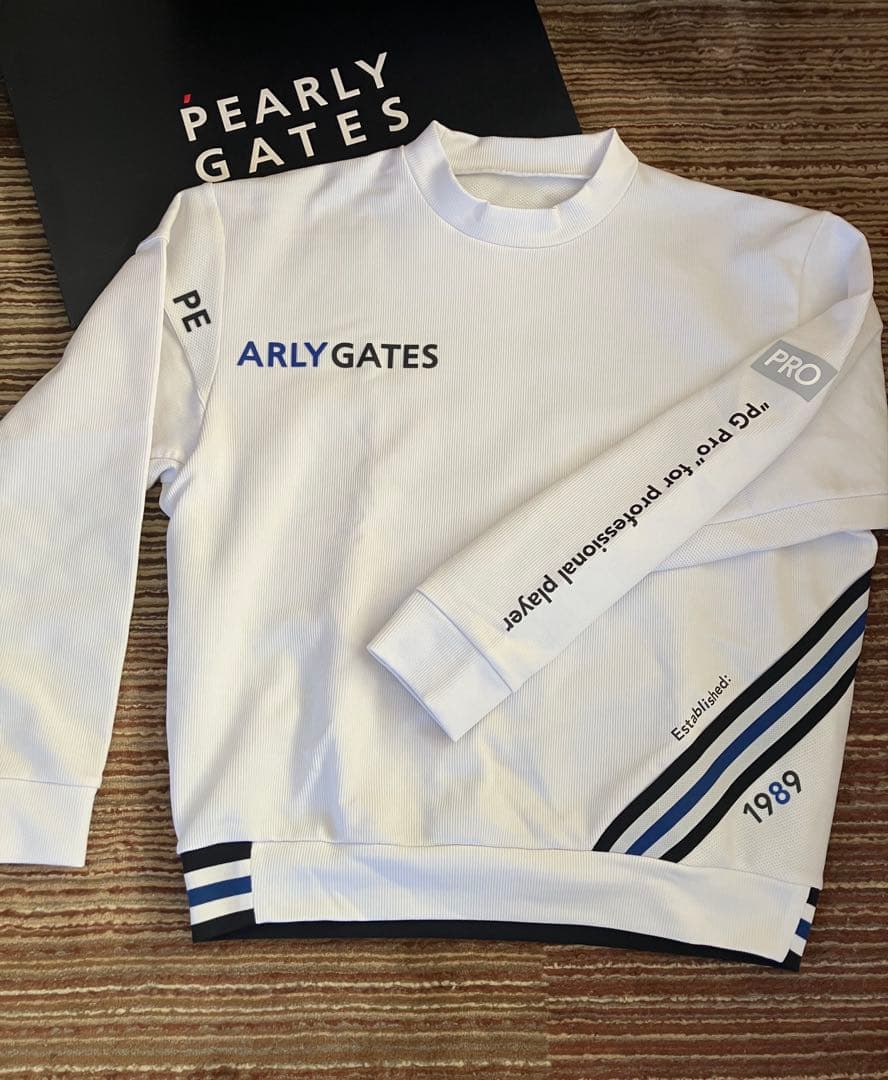 ⭐️美品⭐️パーリーゲイツ モックネック スウェット プルオーバー ホワイト