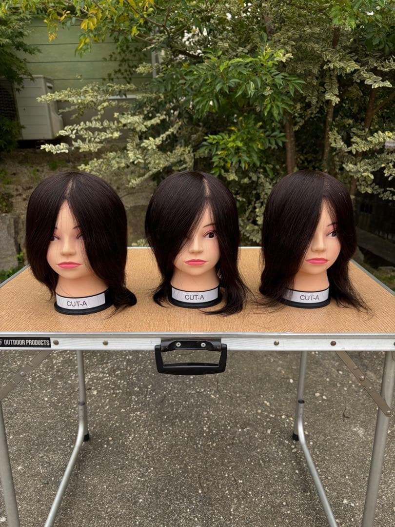 新品未使用品　美容師国家試験　本番用カットウィッグ　3体セット