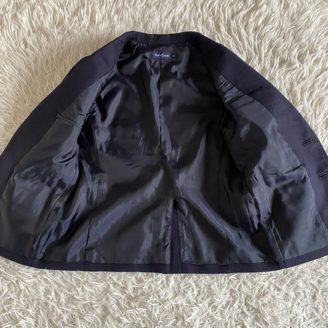 【美品】ラルフローレン　フォーマル4点セット　紺×ブラックウォッチ　120cm