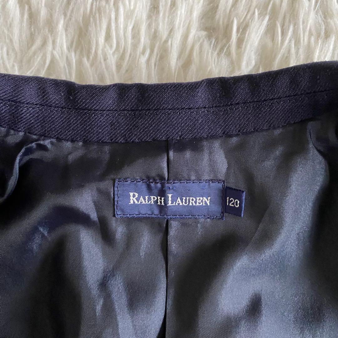 【美品】ラルフローレン　フォーマル4点セット　紺×ブラックウォッチ　120cm